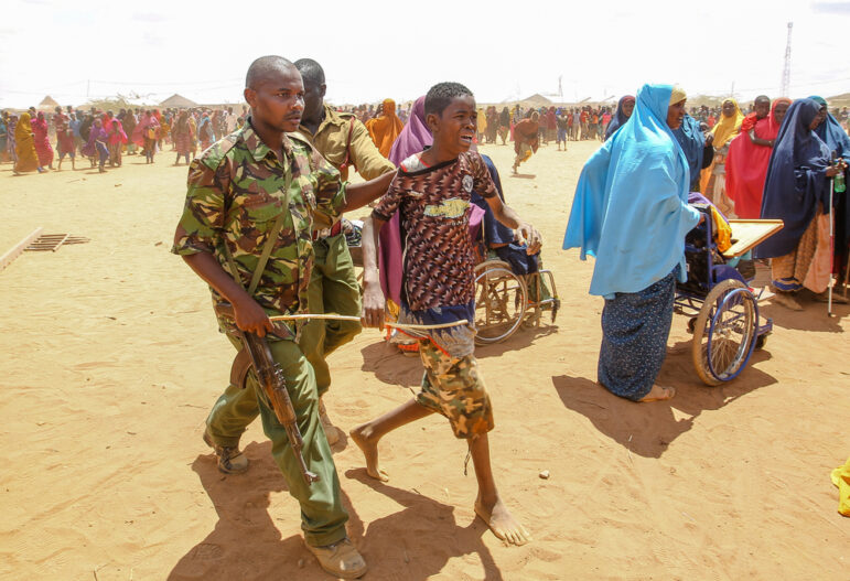 The Dadaab refugee camp in Kenya, where tens of thousands have fled to escape civil war and Islamic State terrorism. Image: Shutterstock